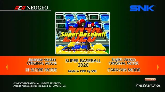 ACA NeoGeo: 2020 Super Baseball Title Screen (Xbox One, PS4) смотреть онлайн