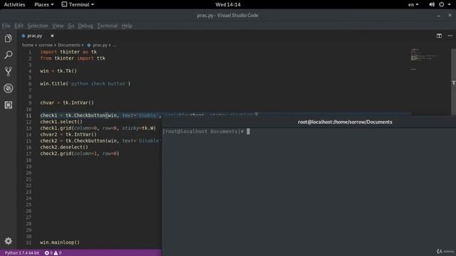 CheckButton With TKinter - Python Tkinter GUI Tutorial смотреть онлайн