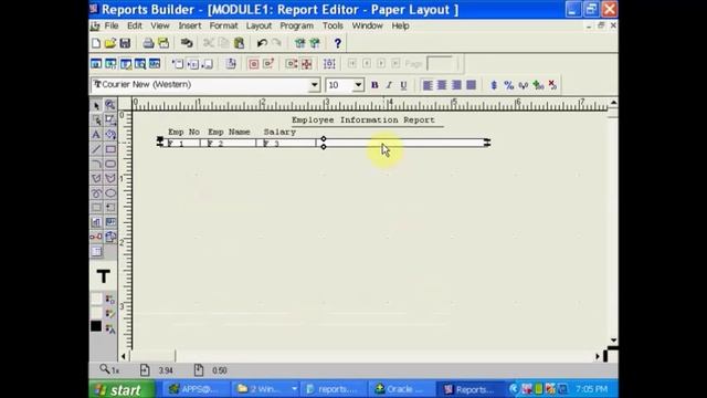 Oracle Reports class 1 смотреть онлайн
