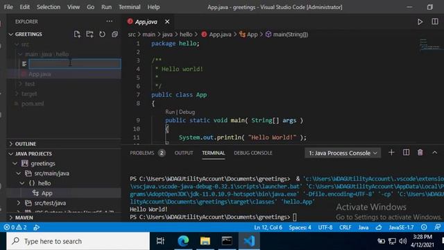 VS Code for Java смотреть онлайн