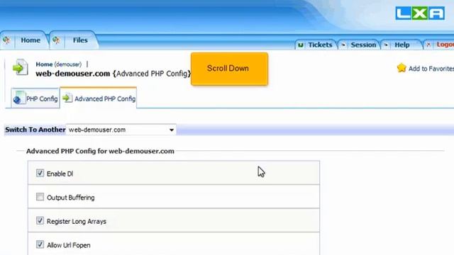 How to edit PHP memory limit in LxAdmin/Kloxo (Flipper Host) смотреть онлайн