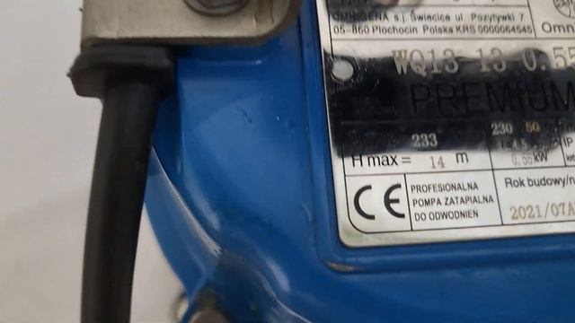 шламовый насос OMNIGENA WQ 13-13-0.55 PREMIUM смотреть онлайн