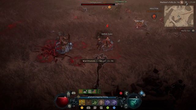 Diablo 4 Hell Tide Necromancer Gameplay Darkness Melee Build