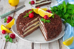 КАК ПРИГОТОВИТЬ ТОРТ НА КЕФИРЕ С КАКАО