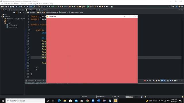 Java GUI Crash Course Tutorial #4 - Create a GUI Frame with JFrame class and Methods смотреть онлайн