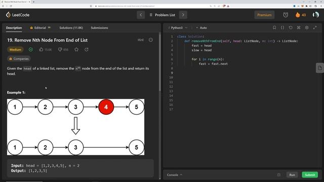 LeetCode Görevleri 19 - Remove Nth Node From End of List смотреть онлайн