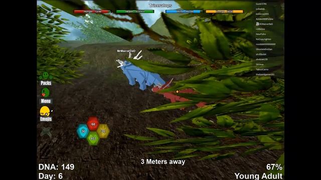 Dinosaur Simulator (Roblox) Трицератопс №1 смотреть онлайн