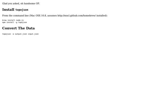 GIS: Convert GeoJSON to TopoJSON (3 Solutions!!) смотреть онлайн