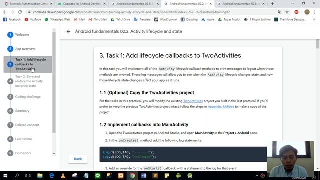 Tutorial Lesson 2: Activities and Intents from Codelabs Android Developer смотреть онлайн
