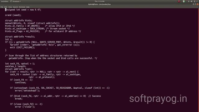 Socket programming in C смотреть онлайн