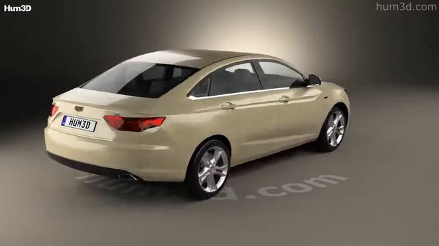 Geely Emgrand GL 2016 3D model by Hum3D.com смотреть онлайн
