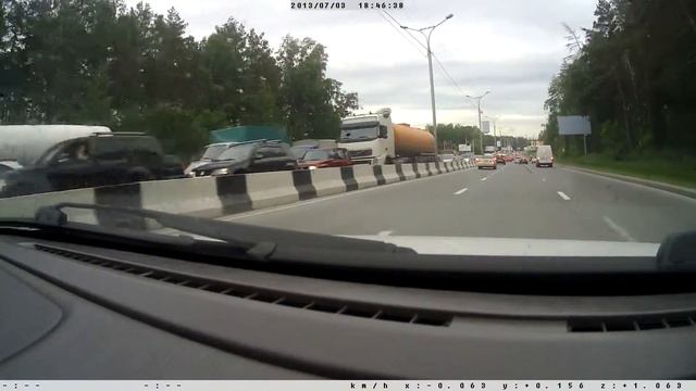Пробка на бердском шоссе от Н.Е. и до Академгородка смотреть онлайн