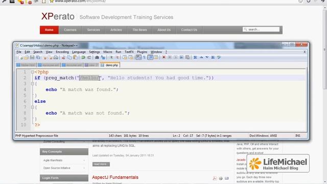 The preg_match Function in PHP смотреть онлайн