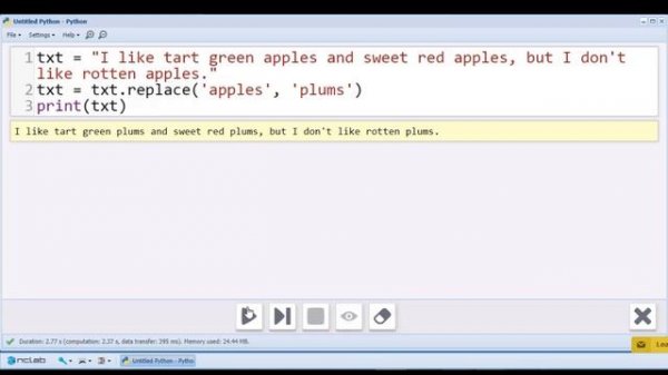 Python String Method replace()
