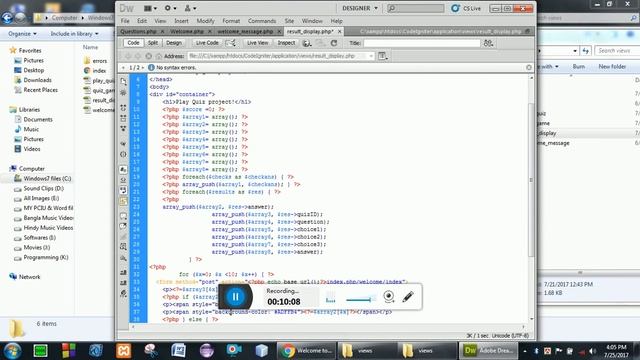 Mcq project using php codeigniter and xampp bangla part- 02 смотреть онлайн