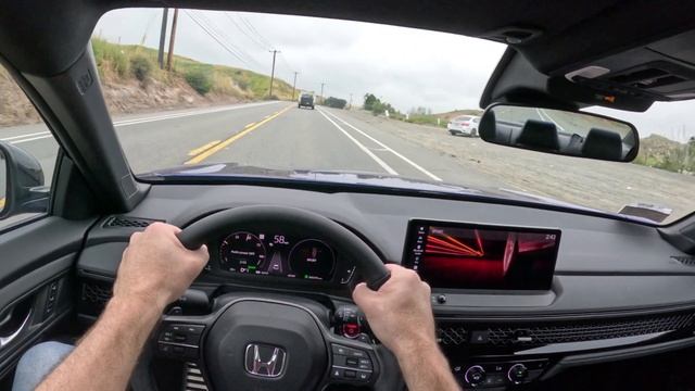2023 Honda Accord Sport L Hybrid POV Test Drive смотреть онлайн