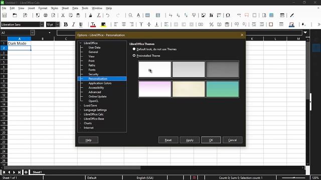How to enable Official Dark Mode for LibreOffice Calc смотреть онлайн