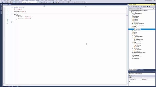 Vue in Visual Studio: part 8 - How to organize the View Model and load it from back end смотреть онлайн