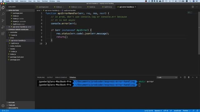 Error Handling in Express смотреть онлайн