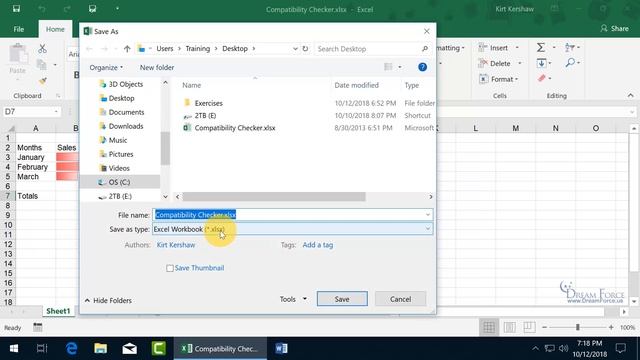 Microsoft Excel 2019: Compatibility Checker смотреть онлайн
