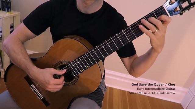 God Save the Queen / King for Easy Fingerstyle Guitar смотреть онлайн