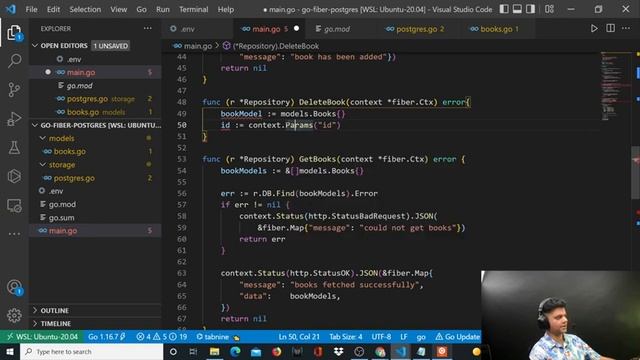 Golang With PostgresQL - REST API (GO-Fiber) - Part - 5 смотреть онлайн