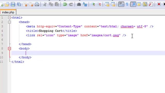 Shopping cart tutorial in hindi part-3 (basic layout) смотреть онлайн