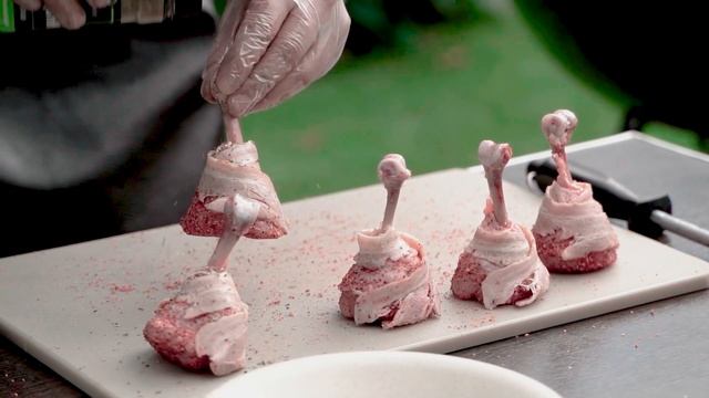 Куриные чупа-чупсы BBQ на гриле смотреть онлайн