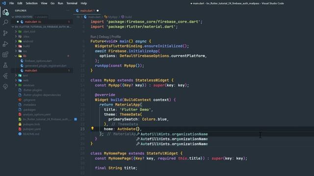 Firebase: Authentifizierung via E-Mail/Passwort - Flutter App Entwicklung - 24 смотреть онлайн