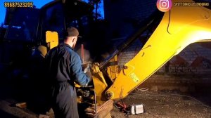 Замена пальцы, втулки на Caterpillar 432 E