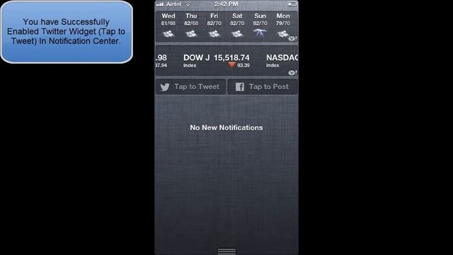 HOW TO ENABLE OR ADD TWITTER WIDGET (TAP TO TWEET) IN IOS 6 NOTIFICATION CENTER(IPHONE 5 IPOD TOUCH смотреть онлайн