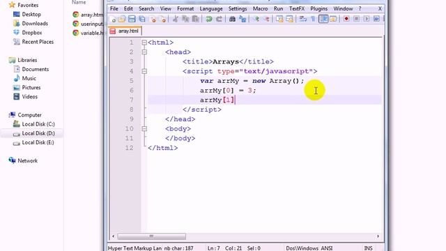 JavaScript Tutorial Javascript Array смотреть онлайн
