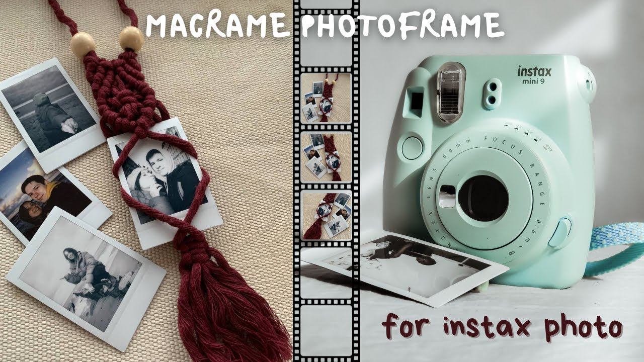 Макраме рамка для Instax фото