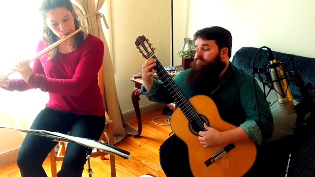 'Cafe 1930' from 'History of the Tango', Astor Piazzolla (Flute and Guitar) смотреть онлайн