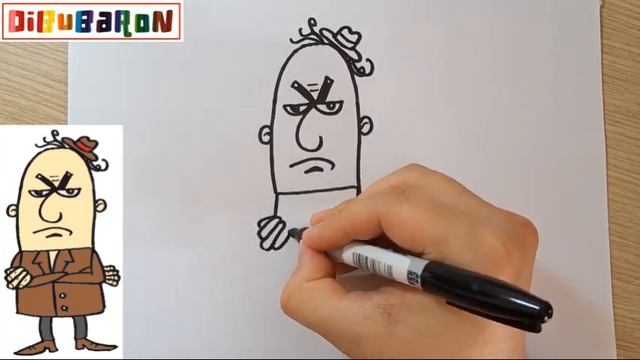 Dibujo de un SEÑOR BRAVO - Dibubaron Speed Drawing смотреть онлайн