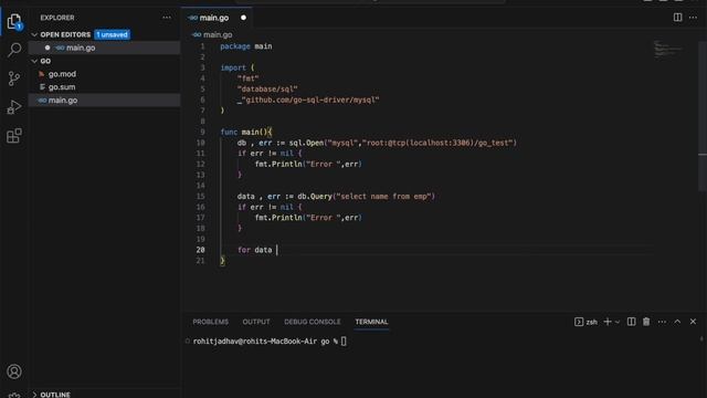 Golang हिंदी | connect database use select query in go ( Hindi ) смотреть онлайн