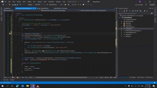 .Net Core JWT Authentication [Step By Step Tutorial] - .Net Core JWT Token - ASP.Net Core 5 JWT