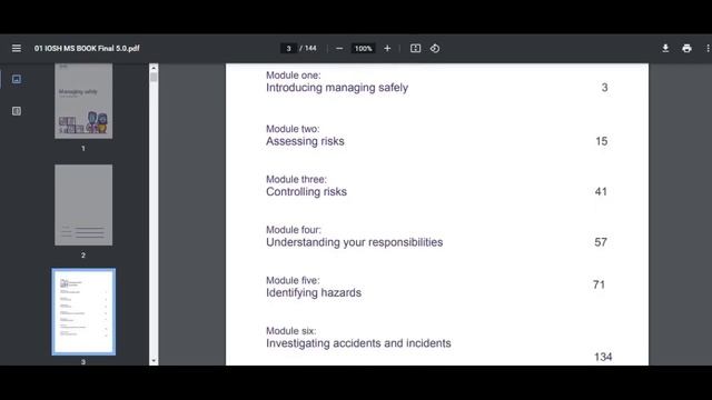 Iosh Mananging Safely Contents Describe The All Modules смотреть онлайн