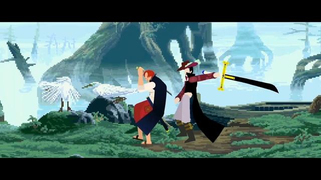 FaceOff : Shanks vs Mihawk fananimation / Sticknodes смотреть онлайн
