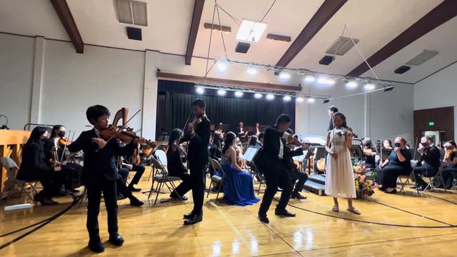 Grant Fan,12, Playing Vivaldi 4 Violins.