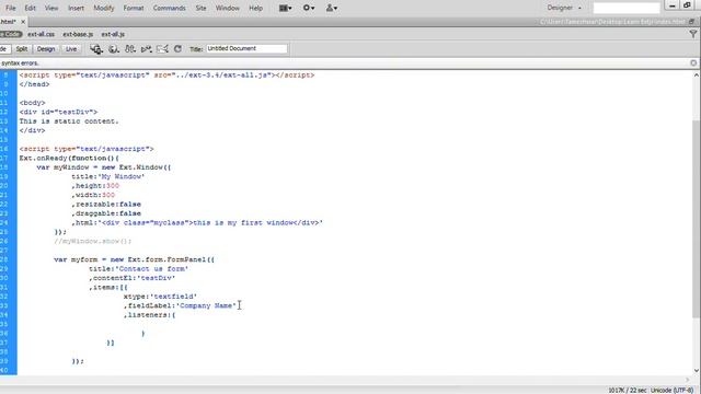 Learn Extjs in Hindi Part 4 смотреть онлайн