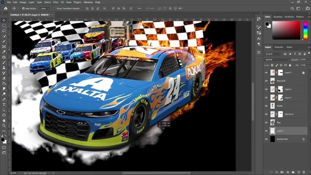How To Make Design Streetwear Vintage Nascar Bootleg in Photoshop (+Free Mockup) | Eps.1 смотреть онлайн