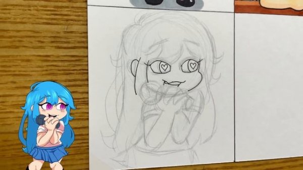 Drawing FRIDAY NIGHT FUNKIN' - All SKY MOD / Pow Sky / Just Sky / Fangirl mod