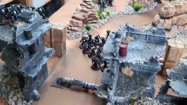 Dark Eldar vs Dark Angels, Warhammer 40k battle report, Skarri v Winters смотреть онлайн