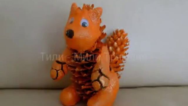 для малышей-Детские поделки на тему осень из шишек смотреть онлайн