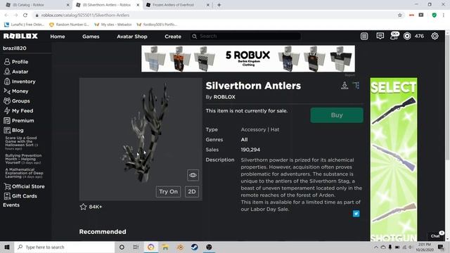 How to get the Frozen Antlers of Everfrost in Roblox - 2020! смотреть онлайн