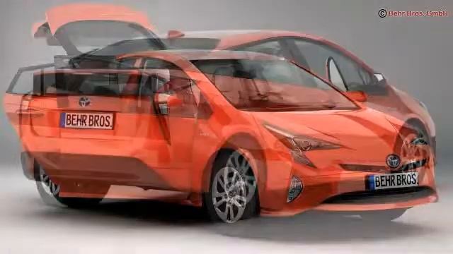 3D Model Toyota Prius 2016 at 3DExport.com смотреть онлайн