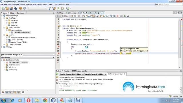 Developing Employee Manager Project with Apache Tomcat Using Netbeans Part 2 смотреть онлайн