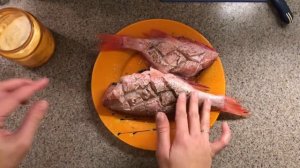 Морской окунь в духовке/ Рыба в фольге