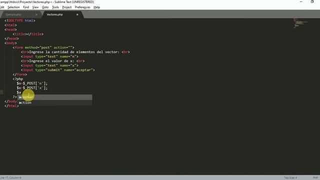 Vectores N° 3 - PHP смотреть онлайн